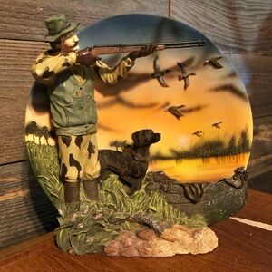 Hunter and Dog Decorative Plate